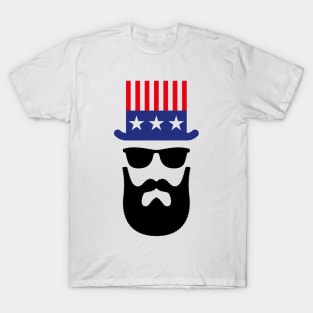 American Hipster (Beard / Bearded) T-Shirt